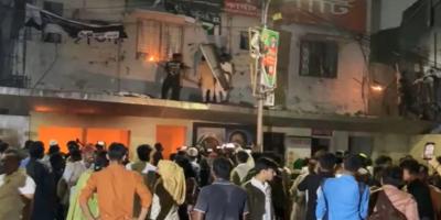 জাতীয় পার্টির কার্যালয়ে ফের হামলা, অগ্নিসংযোগ